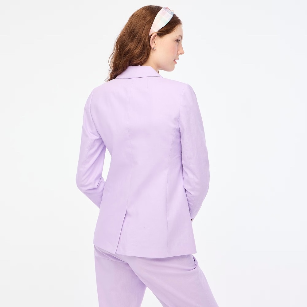 J.Crew Linen-blend One-button Blazer - Picture 3 of 7